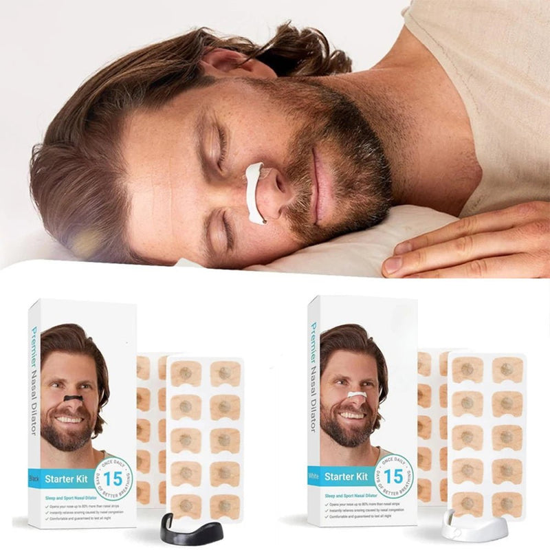 15 pares de kits de dilatadores nasais magnéticos para respiração, dilatador nasal esportivo, aumento da ingestão de oxigênio, clipe nasal de recarga respiratória - mimarte