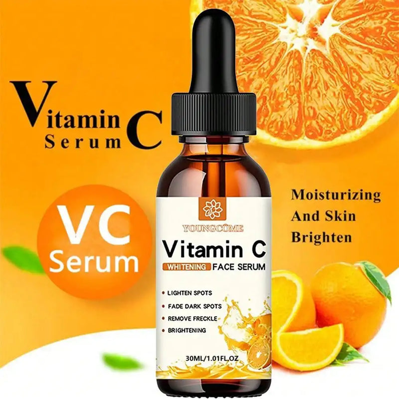 Essência Facial de Vitamina C Contém Ácido Hialurônico Removedor de Manchas Escuras Hidratante Reparador Antienvelhecimento Essência Facial Cuidados com a Pele 30ml