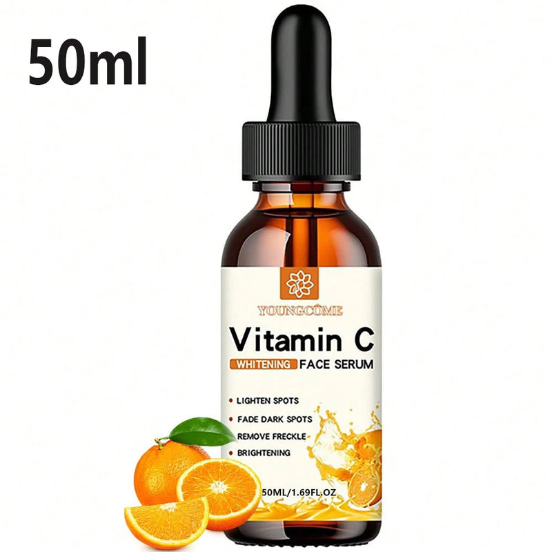 Essência Facial de Vitamina C Contém Ácido Hialurônico Removedor de Manchas Escuras Hidratante Reparador Antienvelhecimento Essência Facial Cuidados com a Pele 30ml