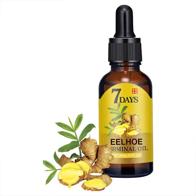 Sérum de crescimento capilar Óleo essencial para crescimento rápido de cabelos Beleza Cuidados com os cabelos 10/20/40ml Denso Recrescimento Gengibre Cabelo Promovendo Regeneração