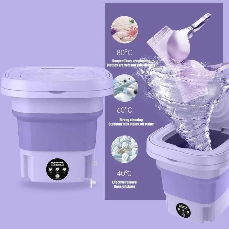 Mini Máquina de Lavar Roupas Centrifuga Dobrável Portátil Moderna Roupa Intima Envio Imediato
