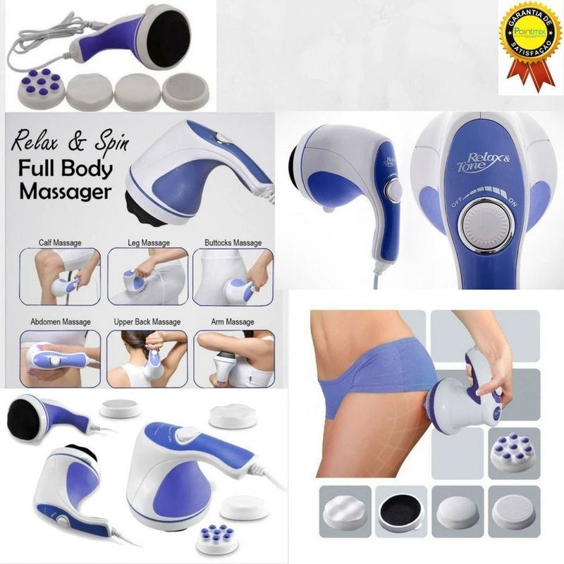 Drenagem Linfática Massageador Orbital Spin Relax Premium - mimarte