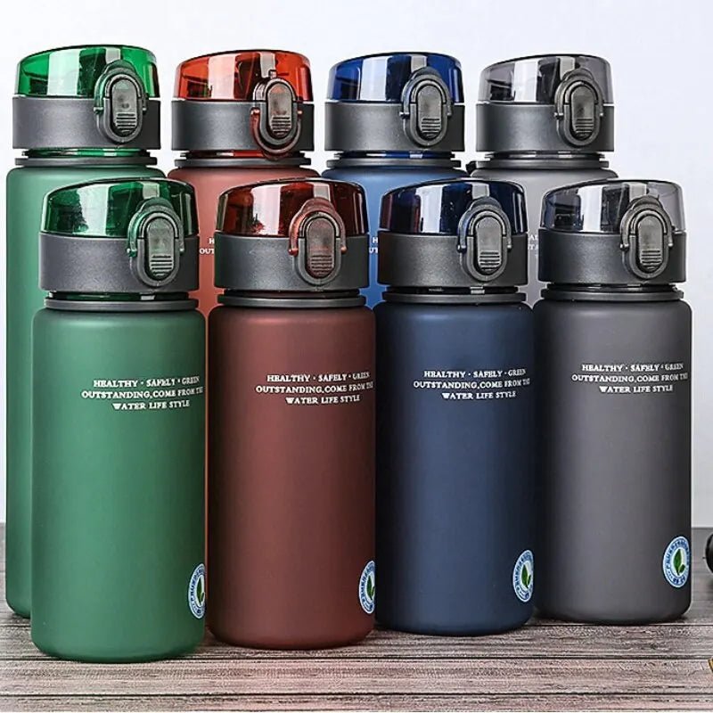 Garrafa de água esportiva de alta qualidade Tour Caminhadas Portátil Marca BPA Free à prova de vazamentos 400ml 560ml - mimarte