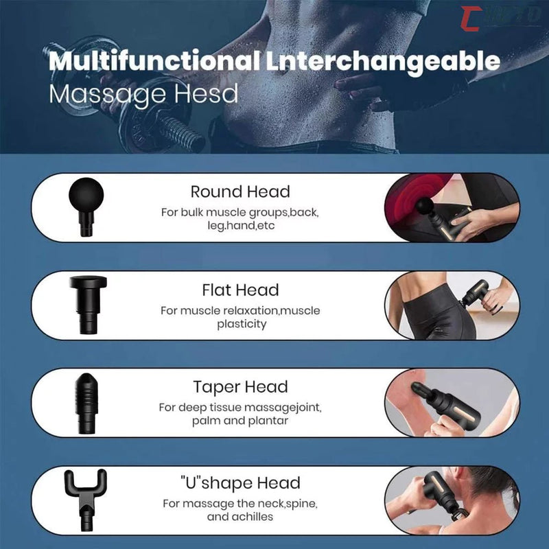 Massageador Elétrico Alta Frequência Profissional Muscular Massagem - mimarte