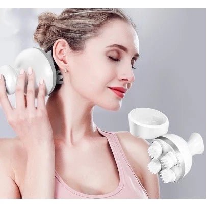 Massageador Elétrico De Cabeça De Couro Cabeludo Garregavel Humana Relaxante Pronto a Entregar - mimarte