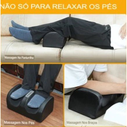Massageador Elétrico De Pé Massagem Relaxante Terapêutica Anti Stress Linha Premium - mimarte
