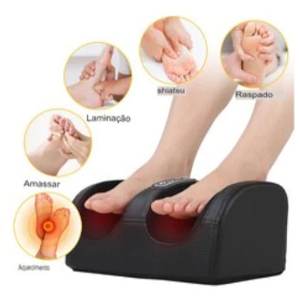 Massageador Elétrico De Pé Massagem Relaxante Terapêutica Anti Stress Linha Premium - mimarte