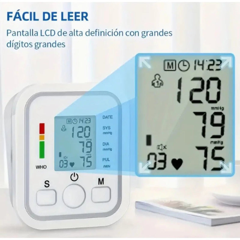 Monitor digital de pressão arterial de braço totalmente automático - mimarte