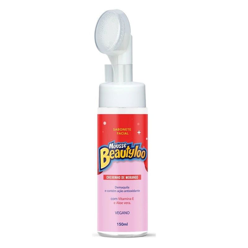 Mousse Sabonete Facial 150ml Face Beautiful de Limpeza Com Aplicador - mimarte