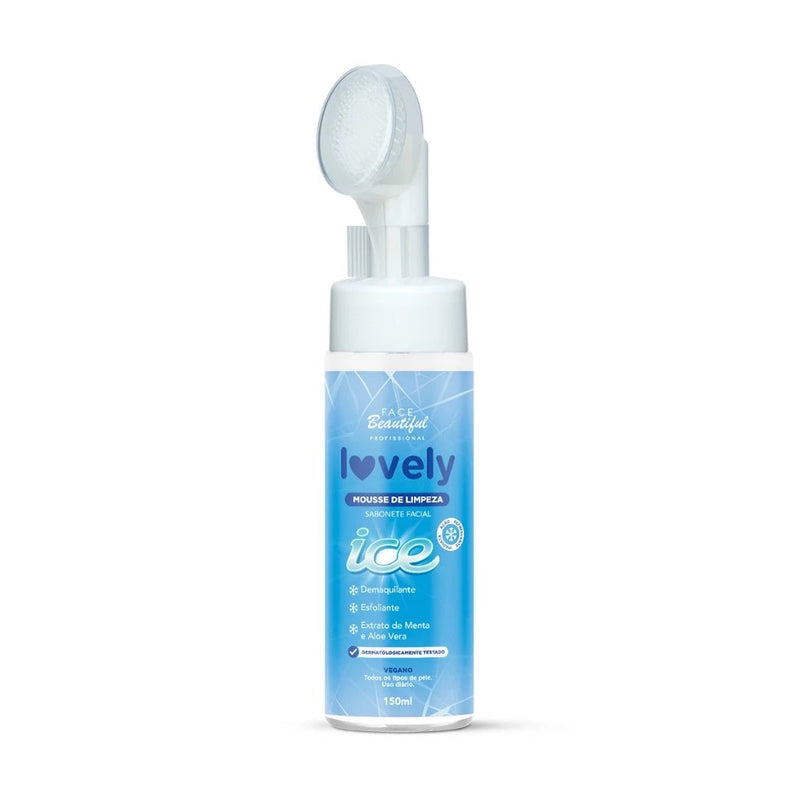 Mousse Sabonete Facial 150ml Face Beautiful de Limpeza Com Aplicador - mimarte
