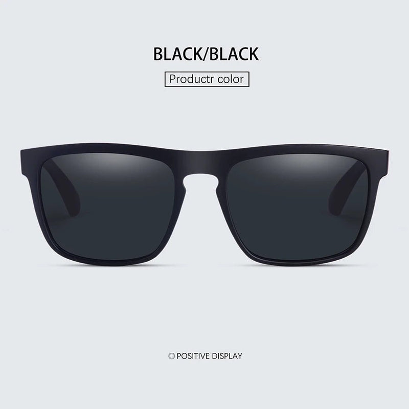 Óculos de Sol Polarizado Moda Quadrado Vintage Unissex Retro UV400 Eyewear - mimarte