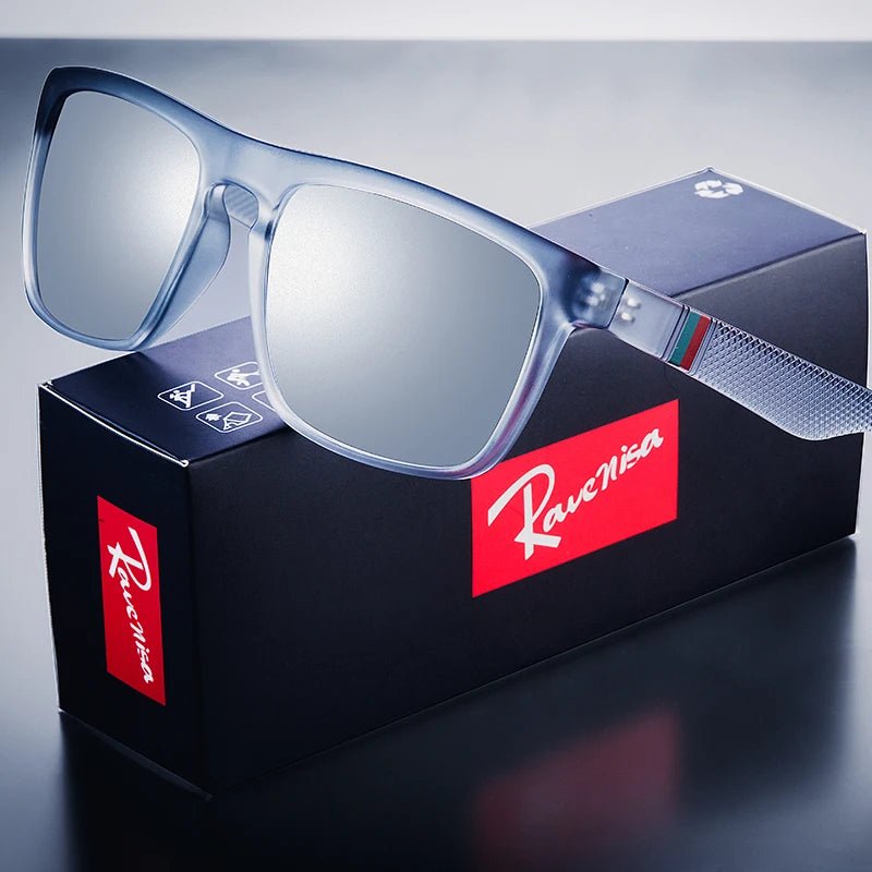 Óculos de Sol Polarizado Moda Quadrado Vintage Unissex Retro UV400 Eyewear - mimarte