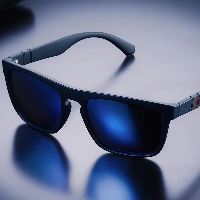 Óculos de Sol Polarizado Moda Quadrado Vintage Unissex Retro UV400 Eyewear - mimarte