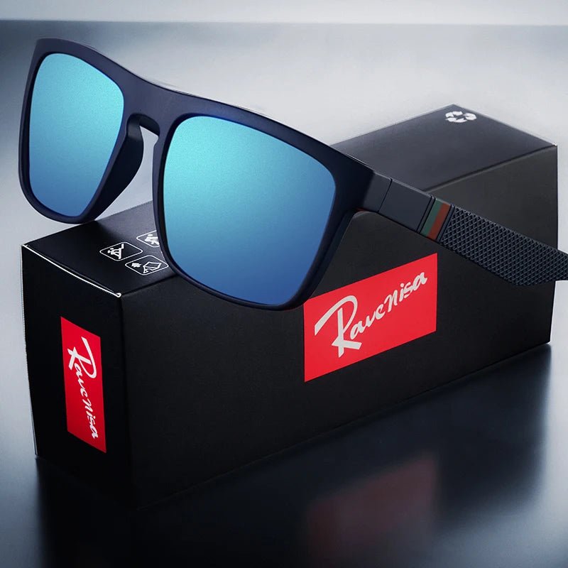 Óculos de Sol Polarizado Moda Quadrado Vintage Unissex Retro UV400 Eyewear - mimarte