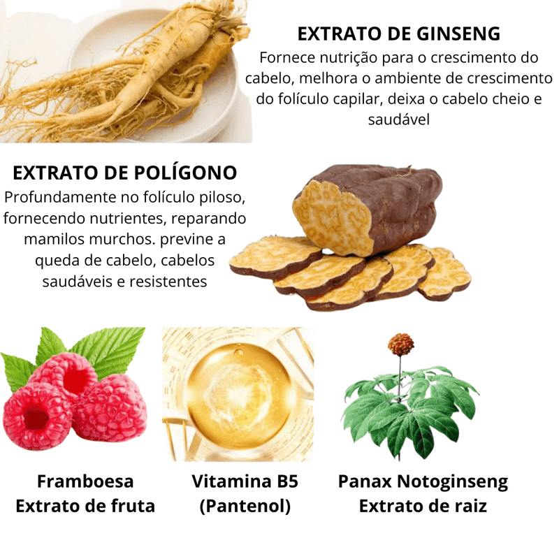 Óleo Essencial para Acelera o Crescimento de Cabelo e Barba para Homens 100% Natural - mimarte