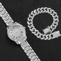 Relógio feminino Luxo Pulse Strass Moda Diamante com Pulseira - mimarte