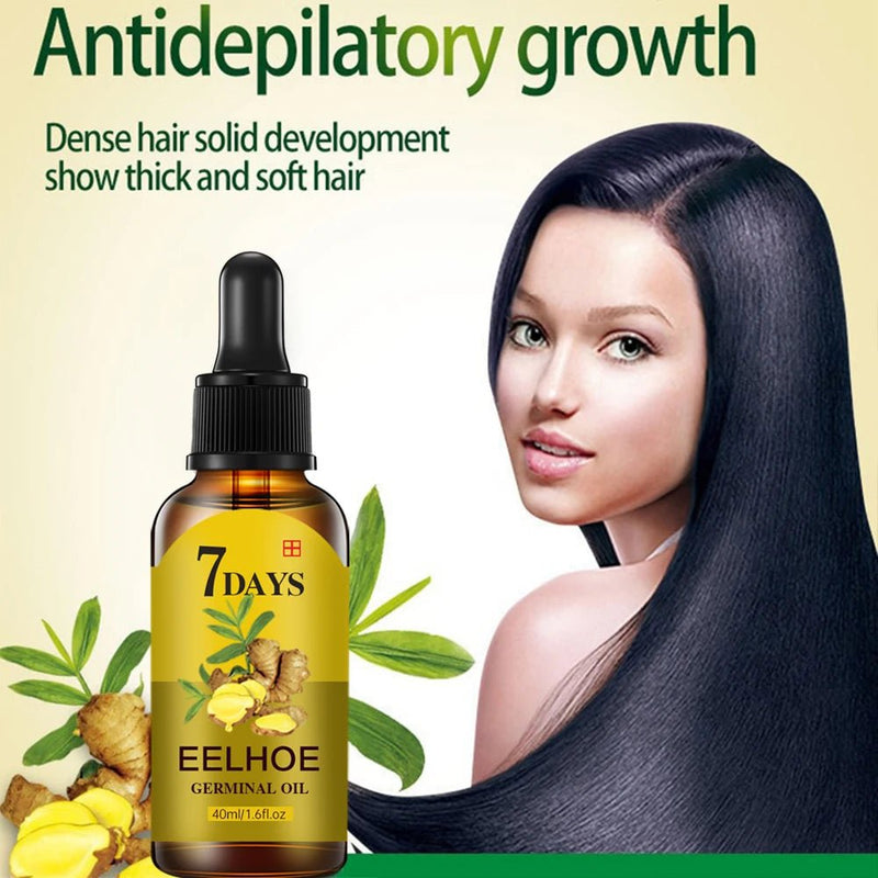 Sérum de crescimento capilar Óleo essencial para crescimento rápido de cabelos Beleza Cuidados com os cabelos 10/20/40ml Denso Recrescimento Gengibre Cabelo Promovendo Regeneração - mimarte