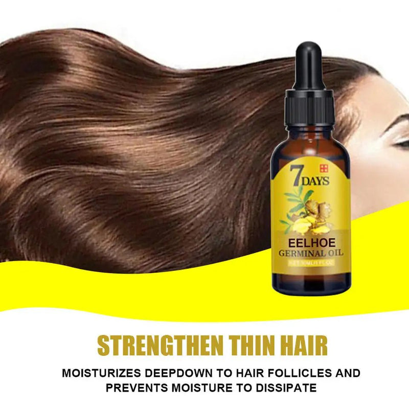 Sérum de crescimento capilar Óleo essencial para crescimento rápido de cabelos Beleza Cuidados com os cabelos 10/20/40ml Denso Recrescimento Gengibre Cabelo Promovendo Regeneração - mimarte
