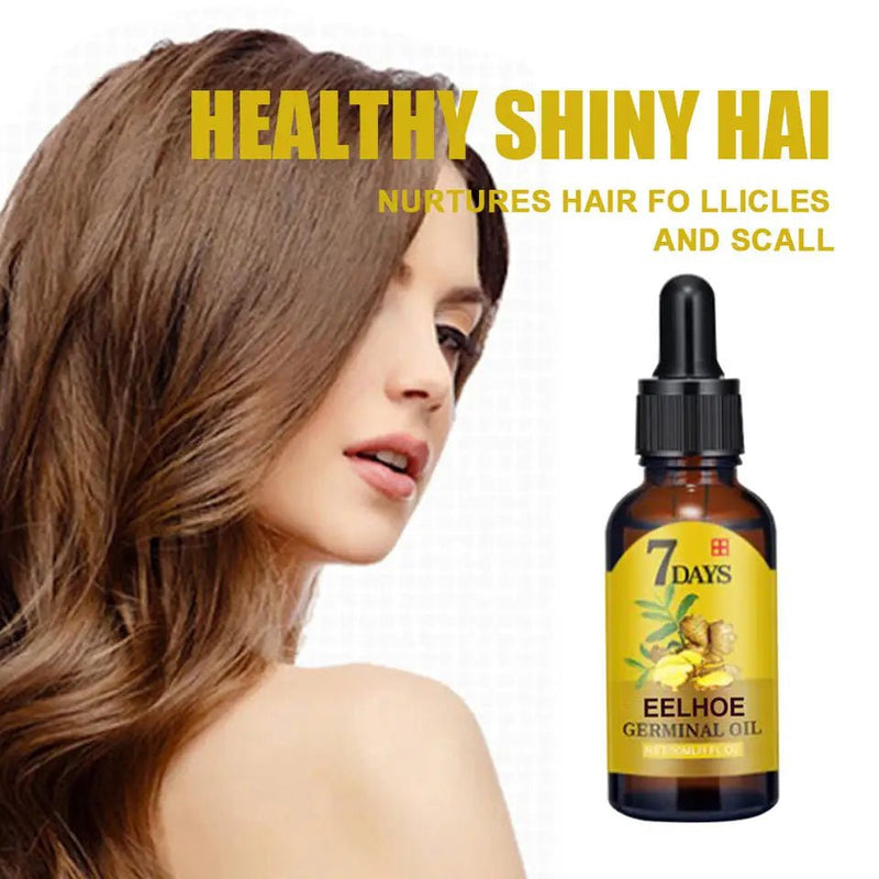 Sérum de crescimento capilar Óleo essencial para crescimento rápido de cabelos Beleza Cuidados com os cabelos 10/20/40ml Denso Recrescimento Gengibre Cabelo Promovendo Regeneração - mimarte