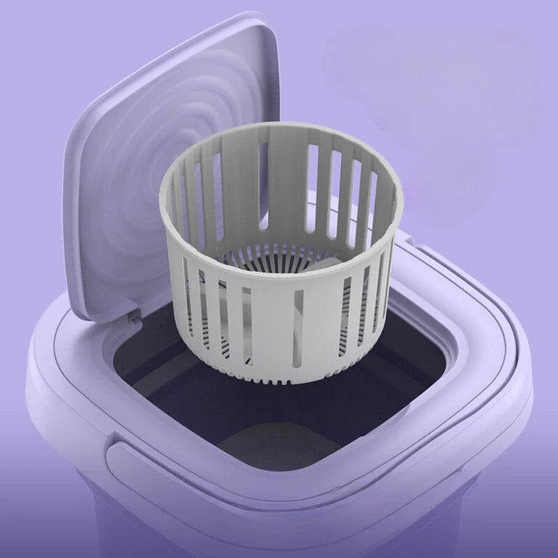 Mini Máquina de Lavar Roupas Centrifuga Dobrável Portátil Moderna Roupa Intima Envio Imediato